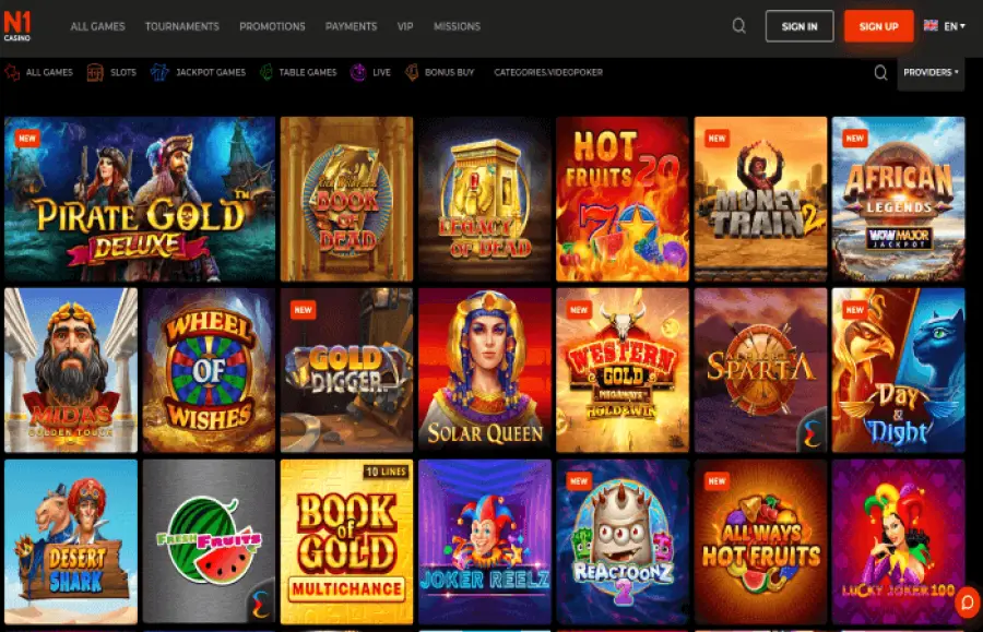 Casino en ligne main